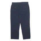 TOMMY HILFIGER Mens Polyester Blend Navy Regular Fit Straight Leg Trousers W32