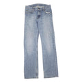 CARHARTT Mens Jeans Blue Regular Straight Denim Light W30 L33 Zip Cotton Blend