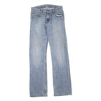 CARHARTT Mens Jeans Blue Regular Straight Denim Light W30 L33 Zip Cotton Blend