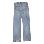 CARHARTT Mens Jeans Blue Regular Straight Denim Light W30 L33 Zip Cotton Blend