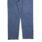WRANGLER Mens Blue Regular Straight Denim Medium W36 L30 Classic Cotton Zip
