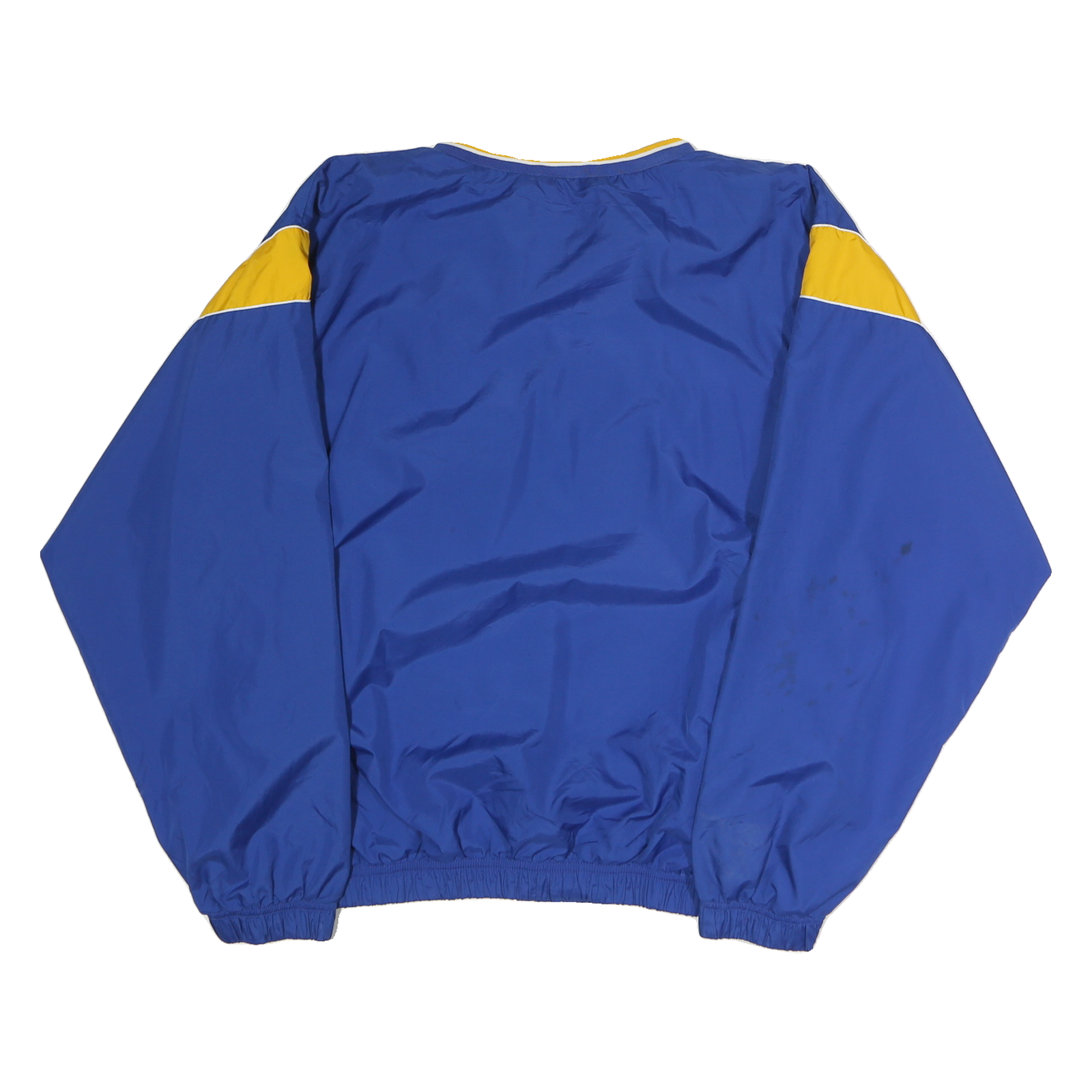 AUGUSTA Mens Blue & Yellow Cougars V-Neck XL Pullover Sweatshirt Lightweight