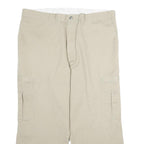 DICKIES Mens Beige Cotton Regular Straight Trousers W40 L30 Cargo Workwear