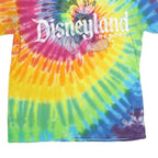 DISNEY PARKS Mens Colourblock Tie Dye T-Shirt M Short Sleeve Crew Neck Mickey