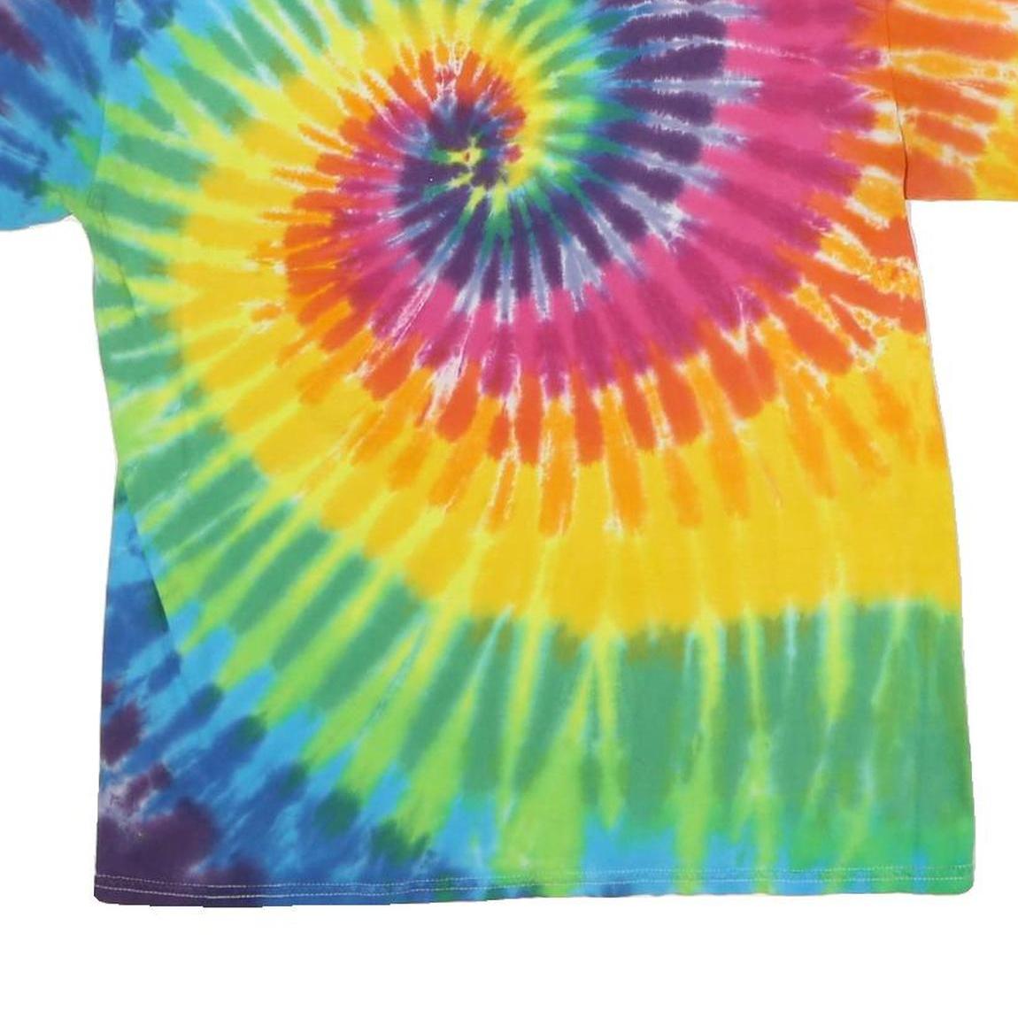 DISNEY PARKS Mens Colourblock Tie Dye T-Shirt M Short Sleeve Crew Neck Mickey