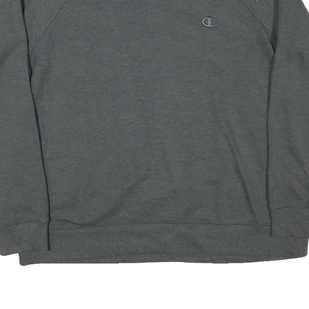 CHAMPION Mens Grey Cotton Blend Crew Neck XL Classic Logo Sweatshirt