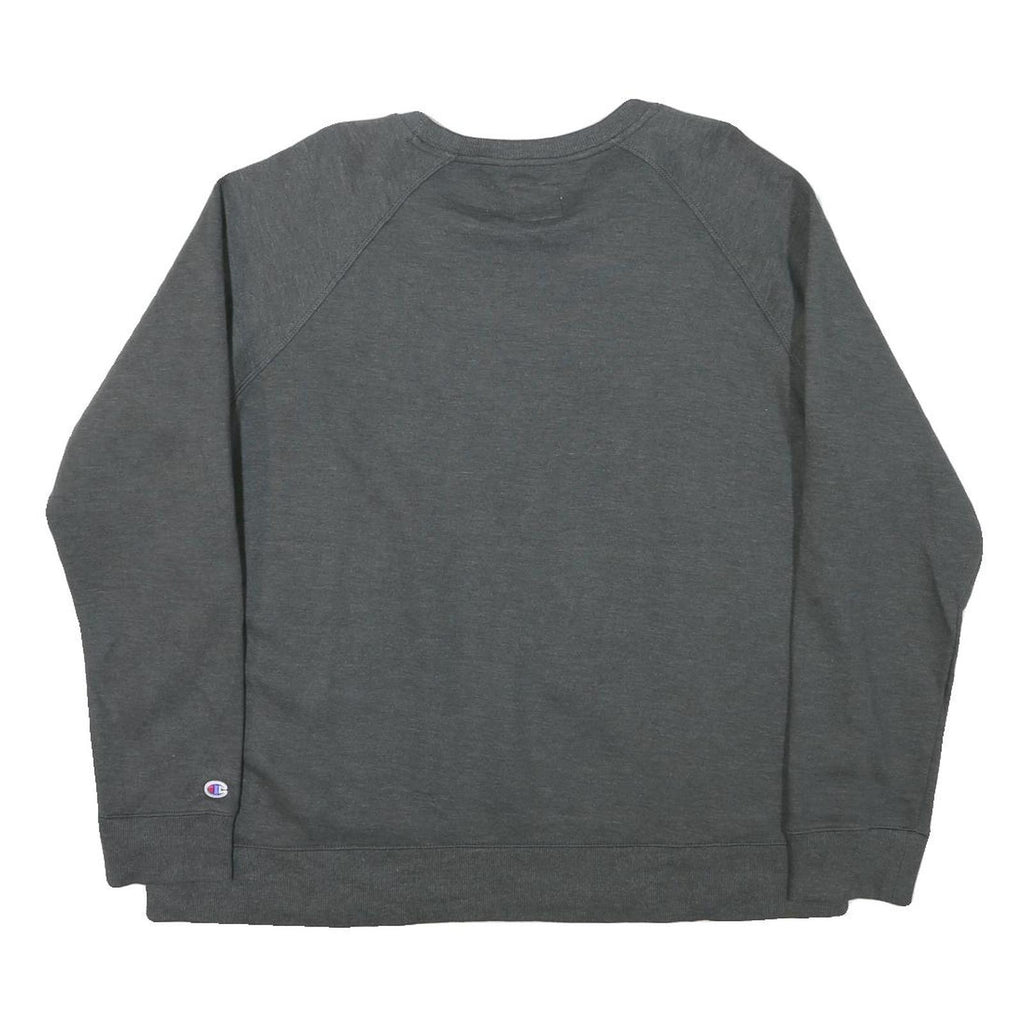 CHAMPION Mens Grey Cotton Blend Crew Neck XL Classic Logo Sweatshirt