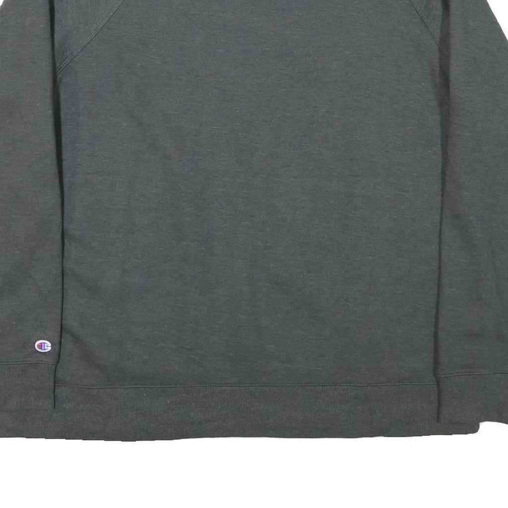 CHAMPION Mens Grey Cotton Blend Crew Neck XL Classic Logo Sweatshirt