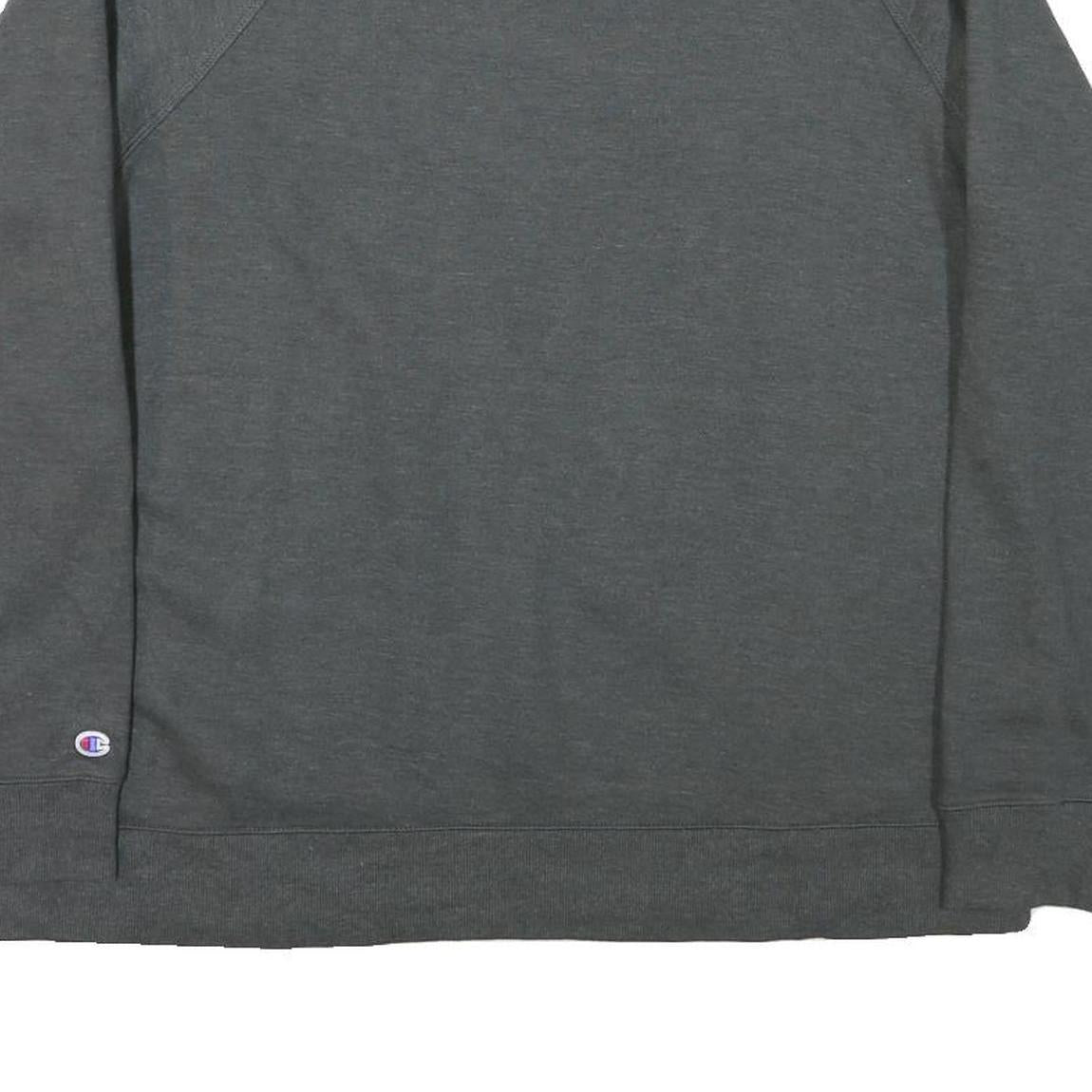 CHAMPION Mens Grey Cotton Blend Crew Neck XL Classic Logo Sweatshirt