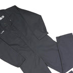 ARAMARK Mens Black Dungarees Regular Fit Polyester Blend S W40 L31 Workwear