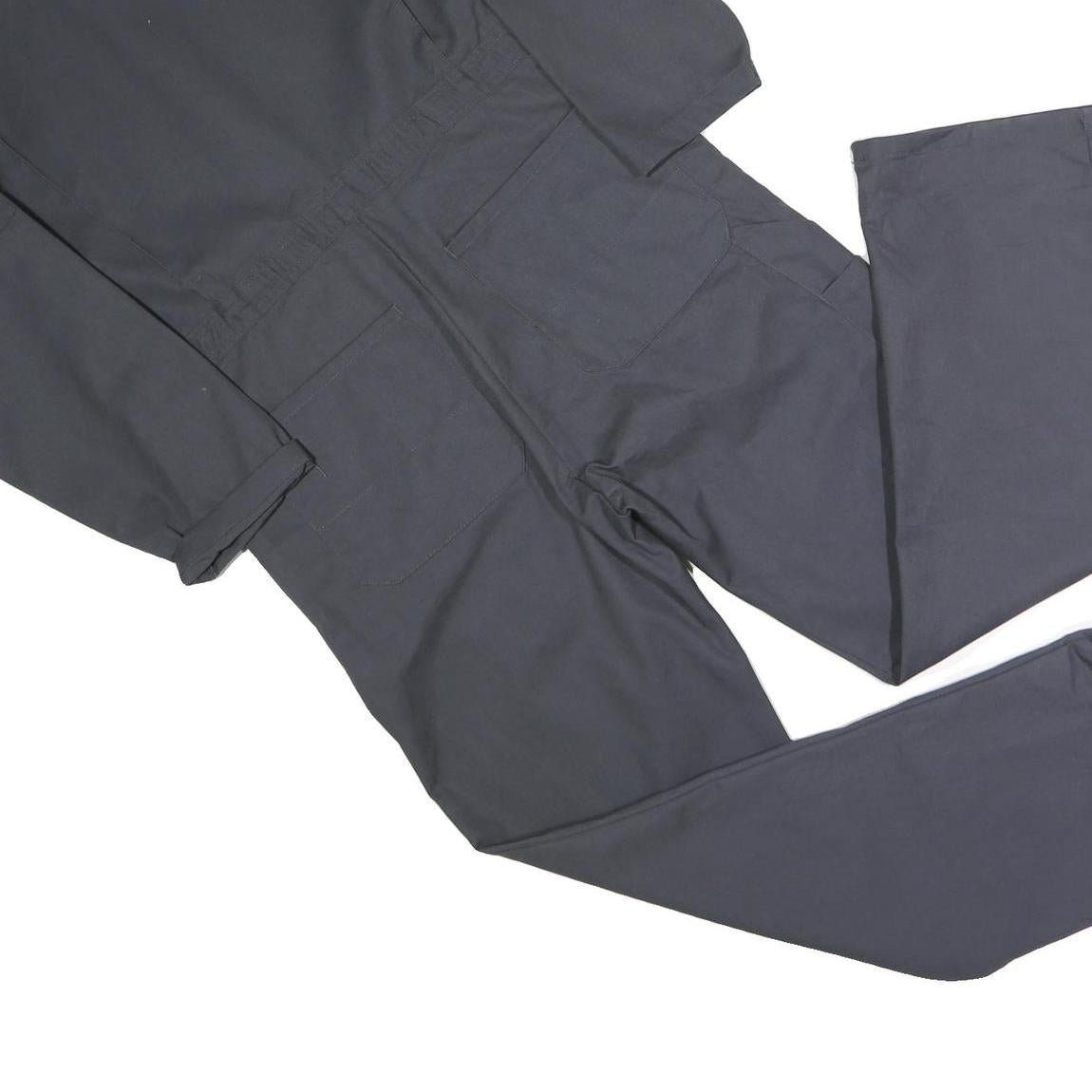 ARAMARK Mens Black Dungarees Regular Fit Polyester Blend S W40 L31 Workwear