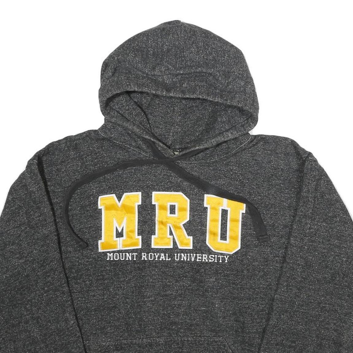 JPT CLASSICS Mens Grey Hoodie MRU Mount Royal University M Cotton Blend