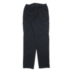EUROPEAN PROJECT Mens Cotton Blend Black Regular Straight Trousers W30 L34 Cargo