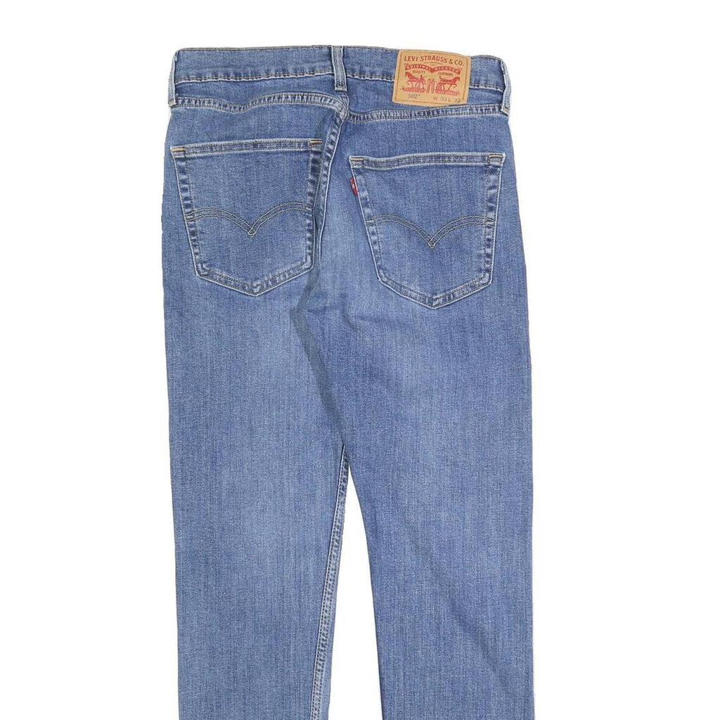 LEVI'S 502 Mens Jeans Blue Regular Straight Denim Medium W30 L29 Classic Fit