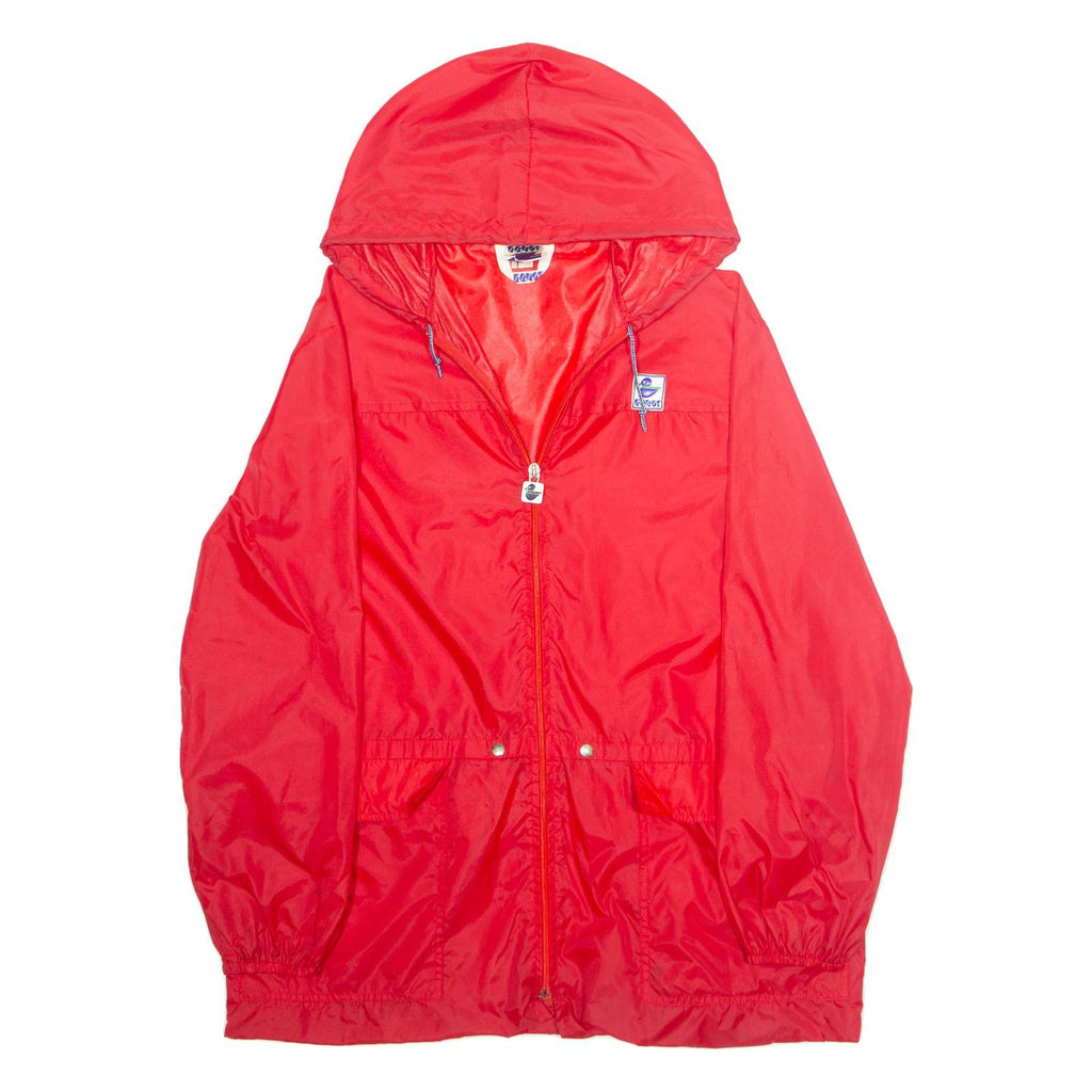 SPORTSWEAR Mens Rain Jacket Red Hooded XL