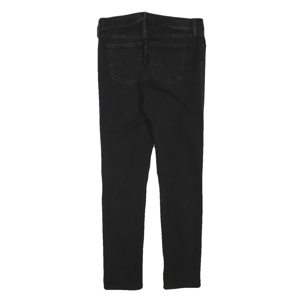 LEVI'S Womens Black Slim Skinny Denim Cotton Blend W28 L28 Stylish Zip Jeans