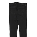 LEVI'S Womens Black Slim Skinny Denim Cotton Blend W28 L28 Stylish Zip Jeans