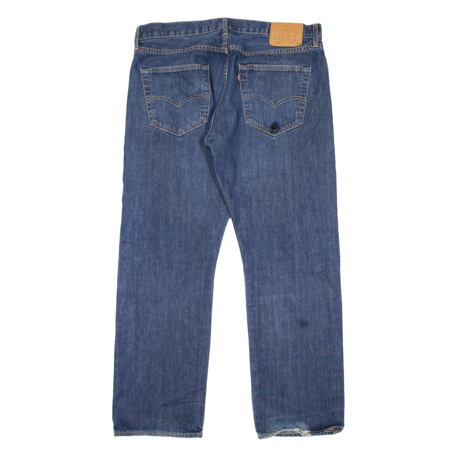 LEVI'S 501 BIG E Jeans Mens Blue Regular Straight W36 L30