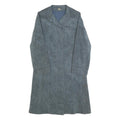 DELHER ALBERS Womens Blue Jacket S Polyester Plain Button Closure Stylish