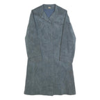 DELHER ALBERS Womens Blue Jacket S Polyester Plain Button Closure Stylish