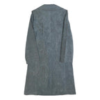 DELHER ALBERS Womens Blue Jacket S Polyester Plain Button Closure Stylish