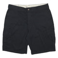 DICKIES Mens Black Cargo Shorts XL W40 Relaxed Fit Cotton Blend Workwear