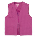 Reversible Womens Gilet Pink Patchwork M