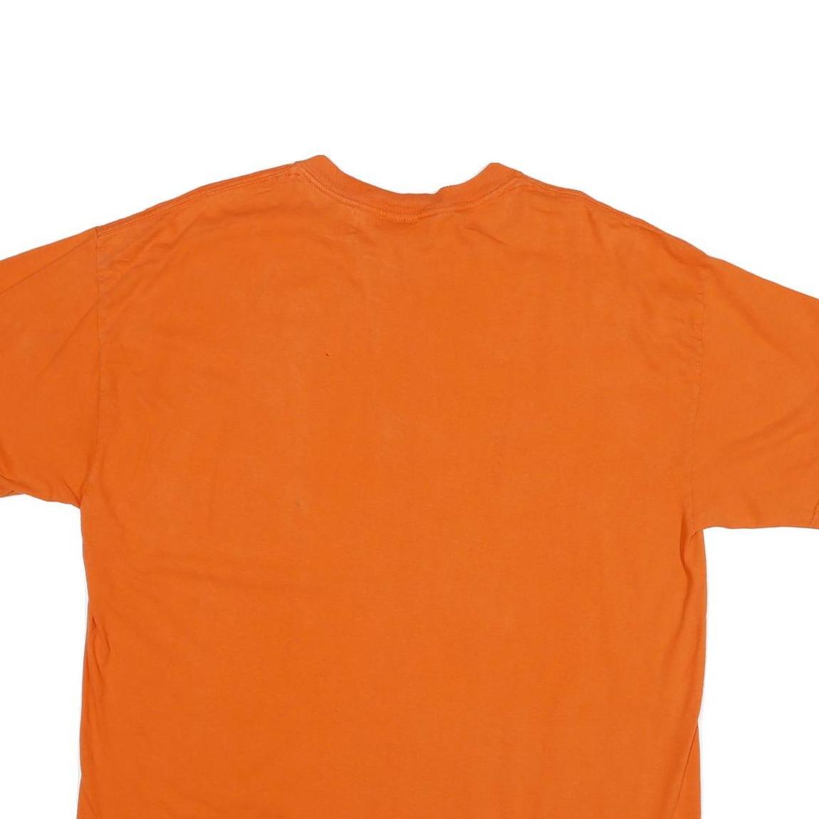 GILDAN Mens Orange 2006 BCS National Champions T-Shirt XL Short Sleeve Crew Neck