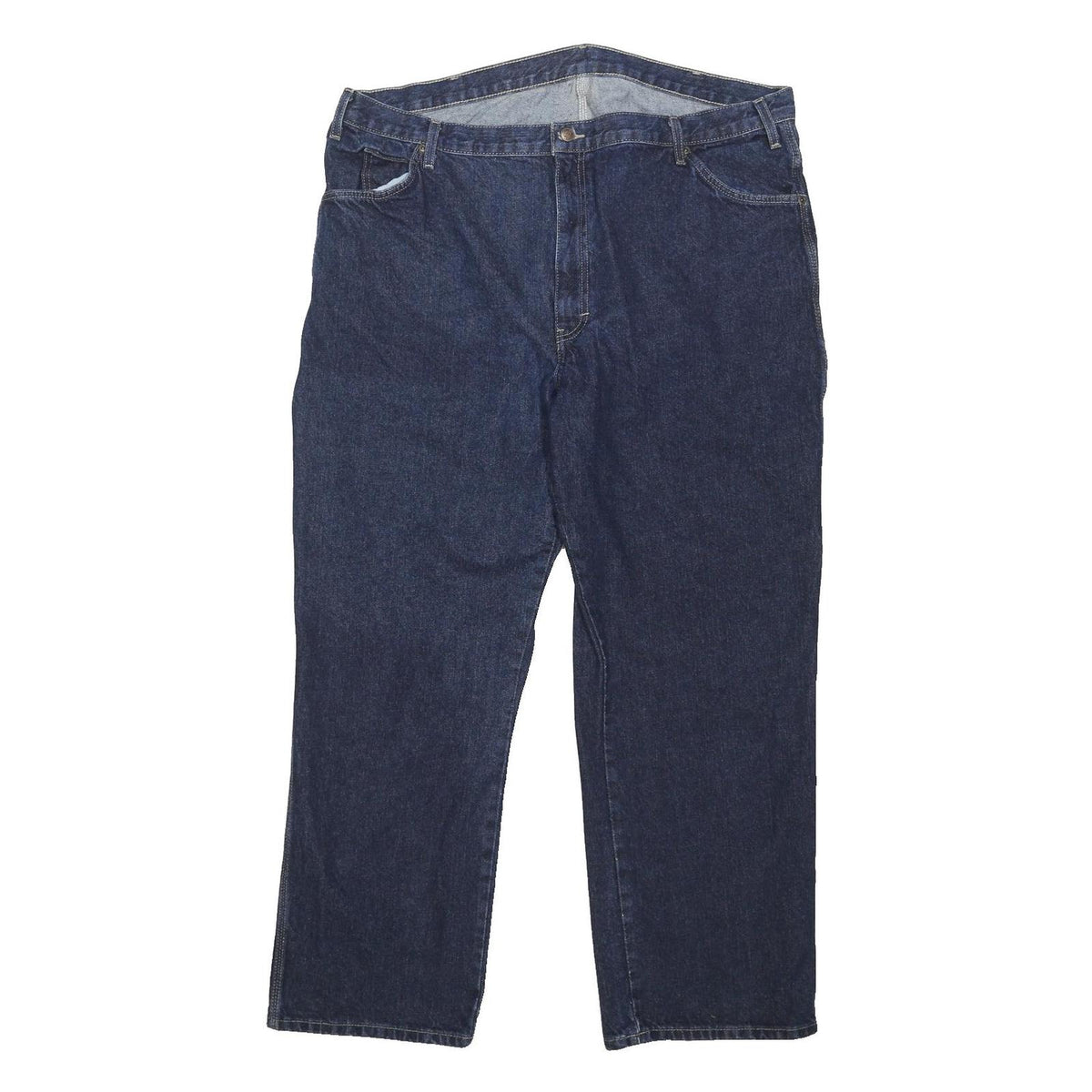 DICKIES Mens Jeans Blue Regular Straight Denim W42 L31 Workwear Style