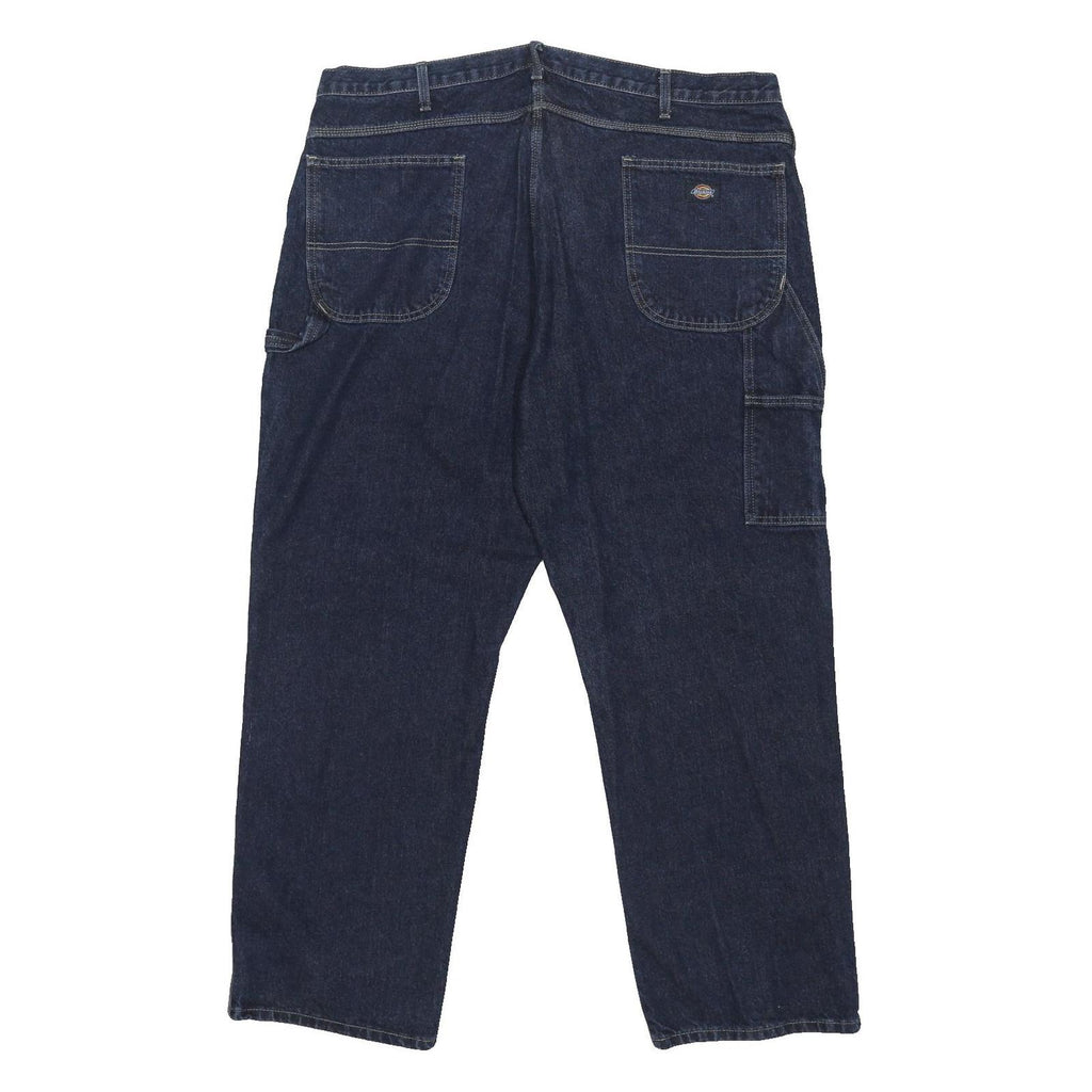 DICKIES Mens Jeans Blue Regular Straight Denim W42 L31 Workwear Style