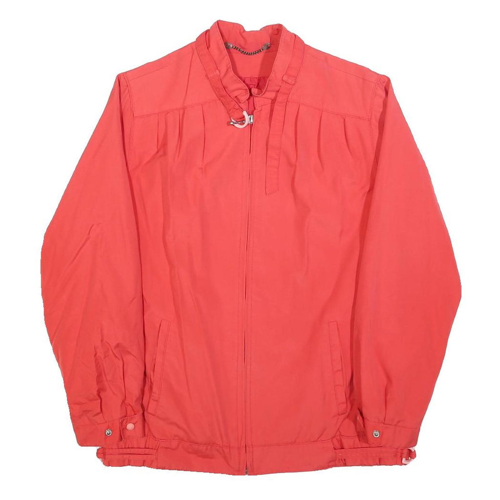 Womens Red Lightweight Plain Jacket S Polyester Blend Zip Closure