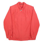 Womens Red Lightweight Plain Jacket S Polyester Blend Zip Closure