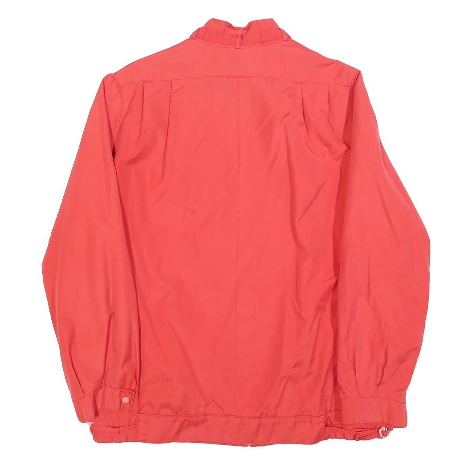 Womens Red Lightweight Plain Jacket S Polyester Blend Zip Closure