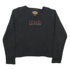 HARLEY DAVIDSON Womens Black Cotton Crew Neck XL Sweatshirt H-D Logo