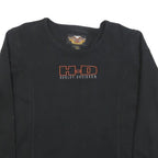 HARLEY DAVIDSON Womens Black Cotton Crew Neck XL Sweatshirt H-D Logo