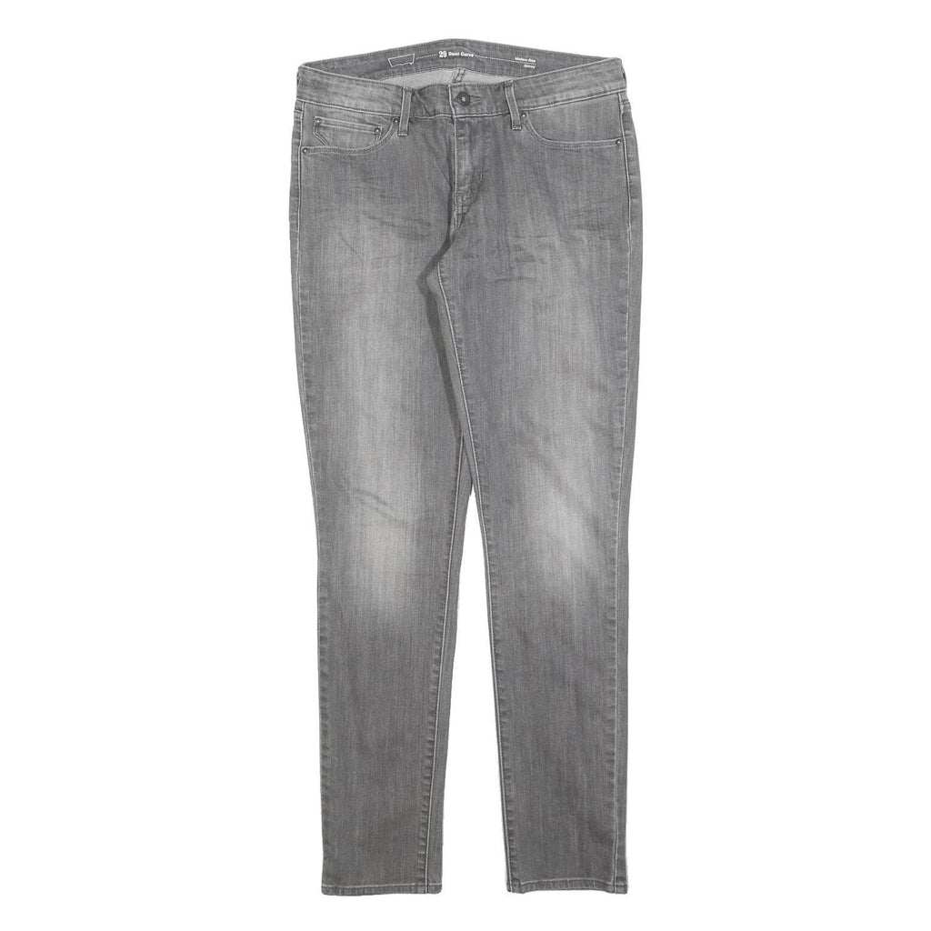 LEVI'S Womens Slim Grey Jeans Denim W29 L32 Classic Fit Zip Closure