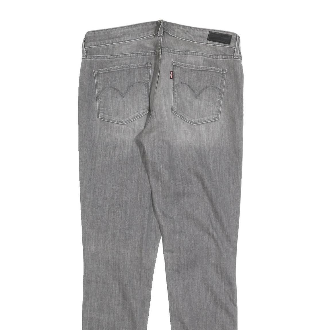 LEVI'S Womens Slim Grey Jeans Denim W29 L32 Classic Fit Zip Closure