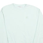 FILA Womens Light Green Cotton Blend Crew Neck Sweatshirt L Casual Pullover