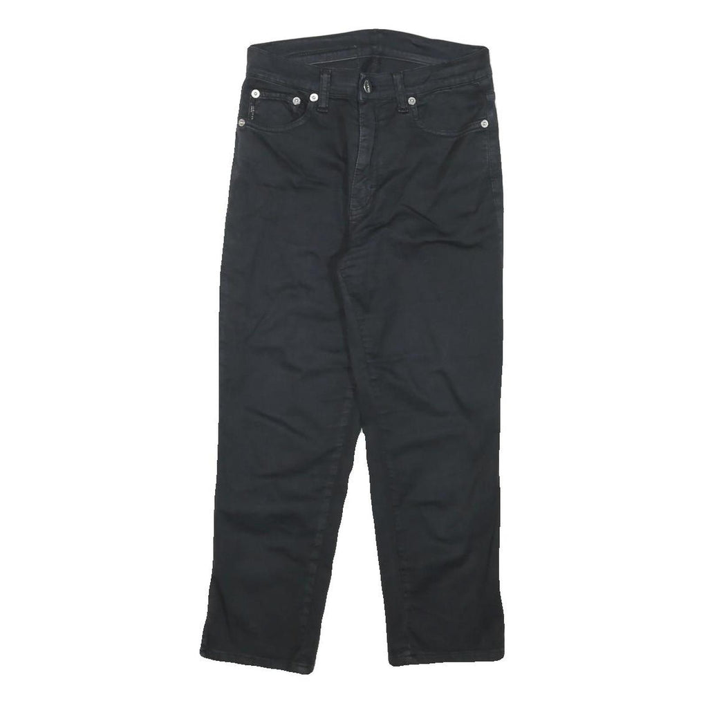 ICE JEANS Womens Cotton Blend Black Regular Straight Trousers W24 L21 Stylish