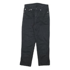 ICE JEANS Womens Cotton Blend Black Regular Straight Trousers W24 L21 Stylish