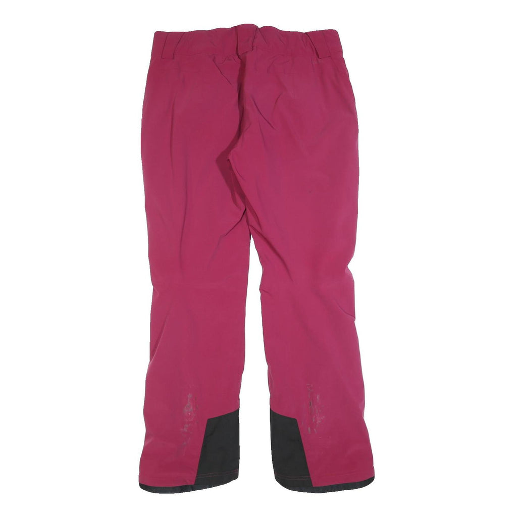 SALOMON Womens Polyester Blend Pink & Black Outdoor Trousers W38 L32 Regular Fit
