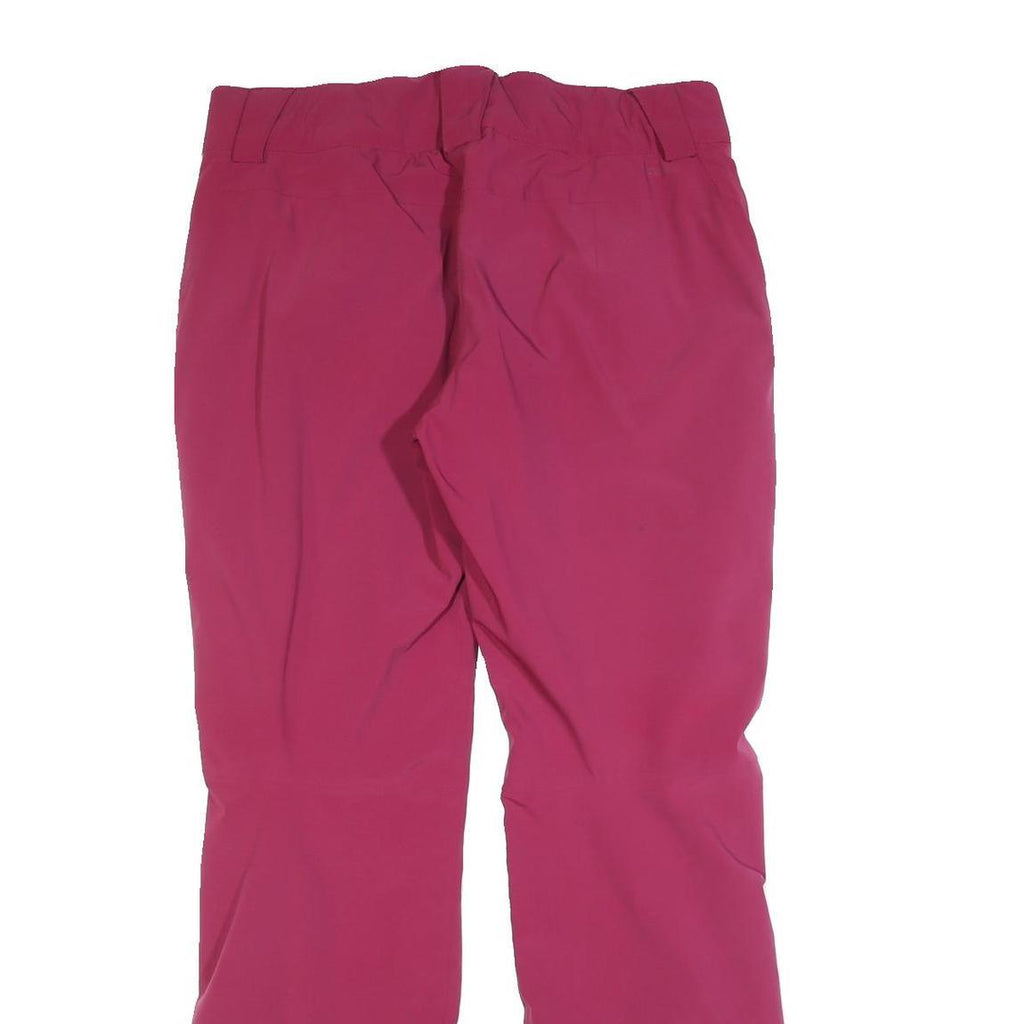 SALOMON Womens Polyester Blend Pink & Black Outdoor Trousers W38 L32 Regular Fit
