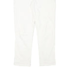 TOMMY HILFIGER Womens Cotton Blend White Regular Fit Straight Trousers W32 L27