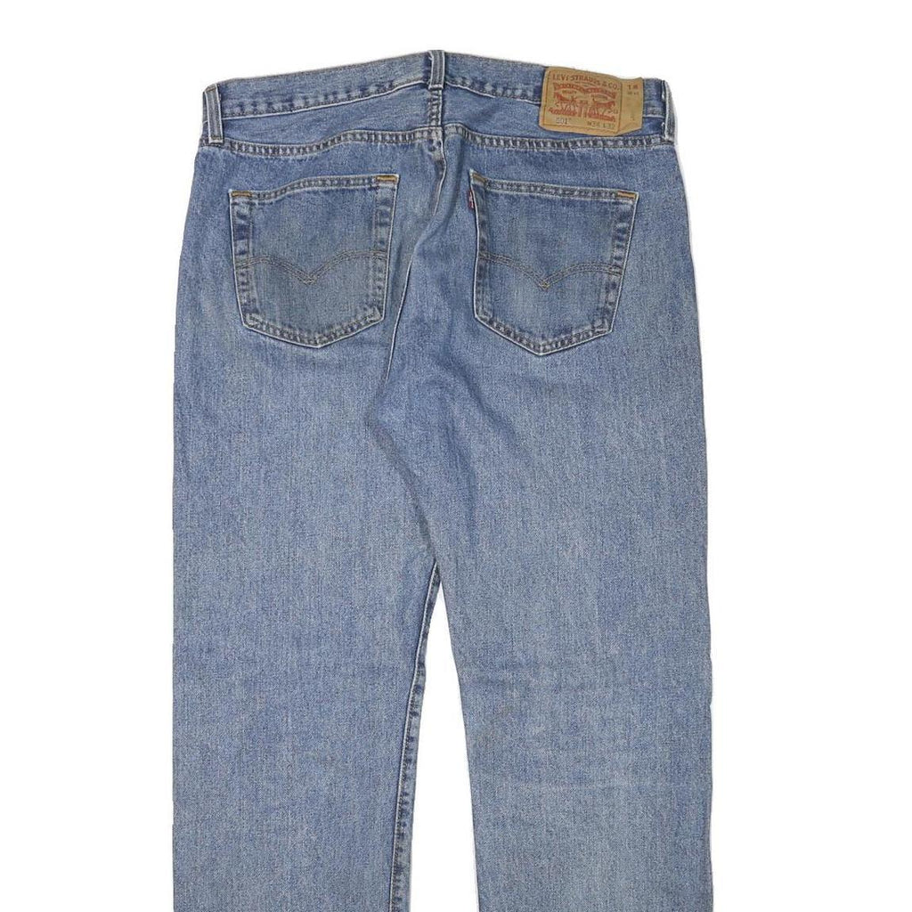 LEVI'S 501 Mens Jeans Blue Regular Straight Denim Medium W34 L31 Classic Cotton