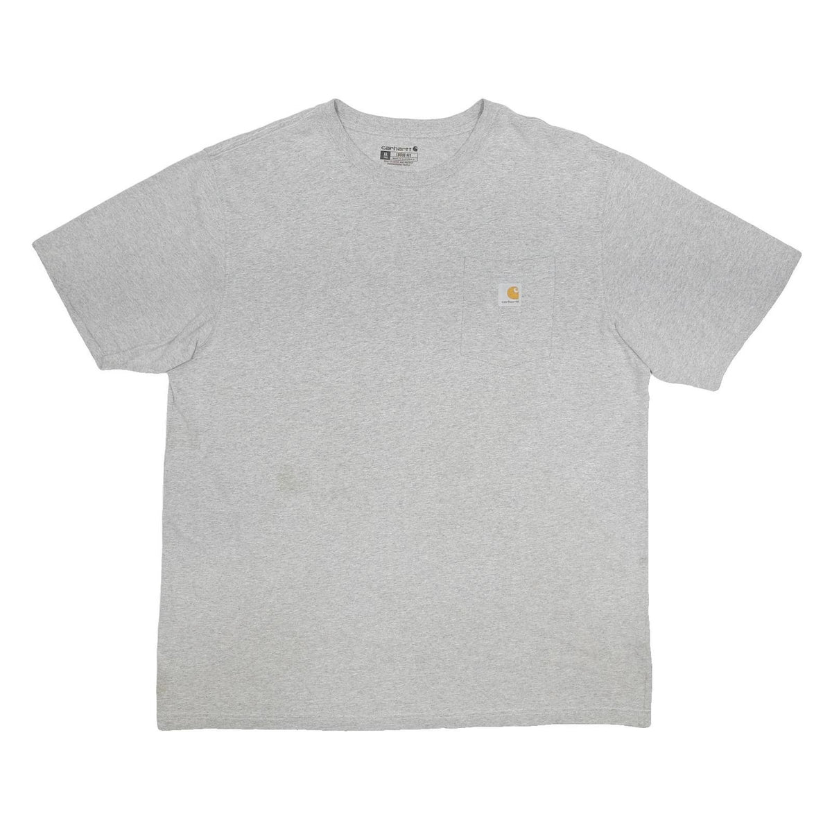 CARHARTT Mens Grey Workwear Pocket T-Shirt XL Cotton Blend Short Sleeve Crew