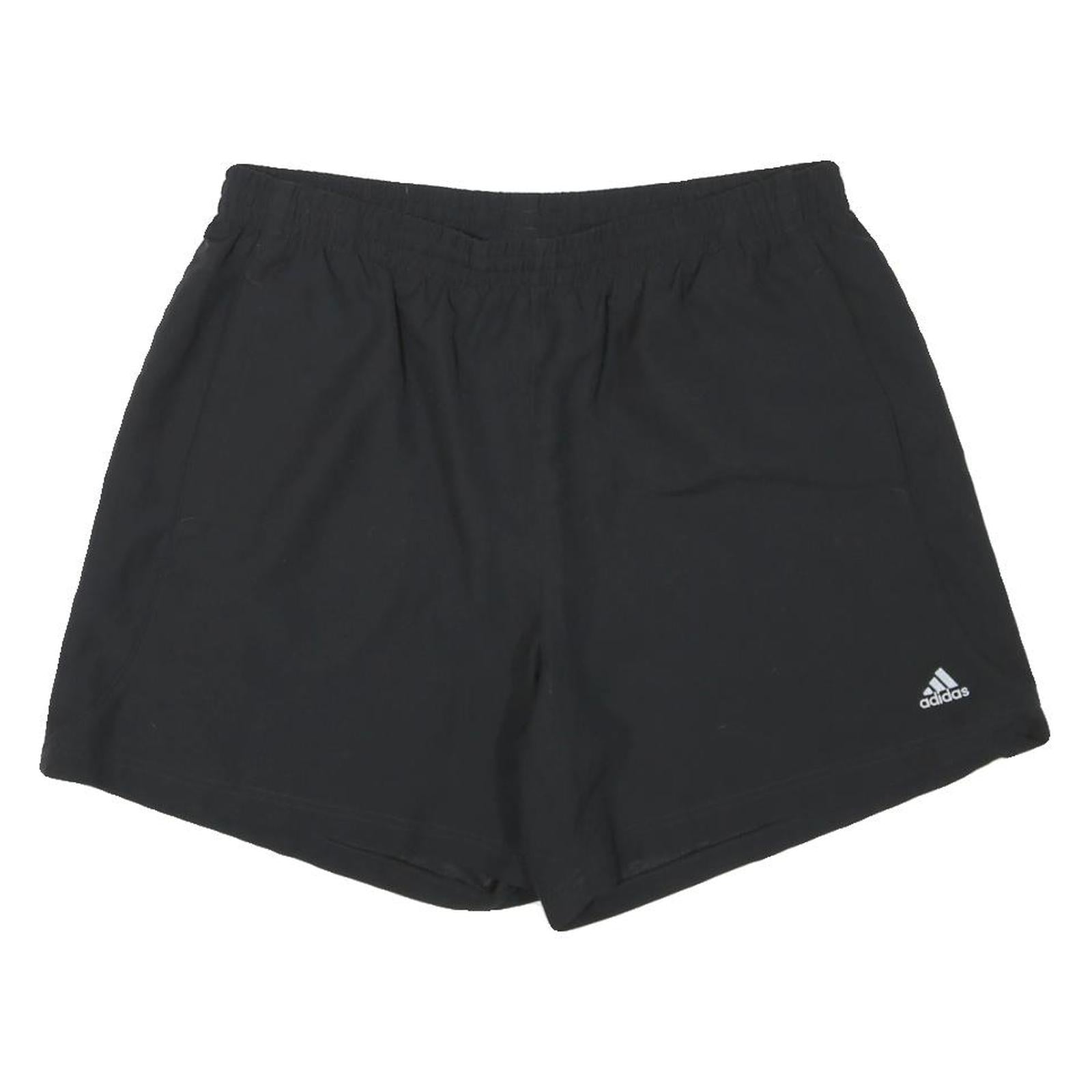 ADIDAS Mens Black Sports Shorts XL W33 Polyester Blend Casual Athletic Gym