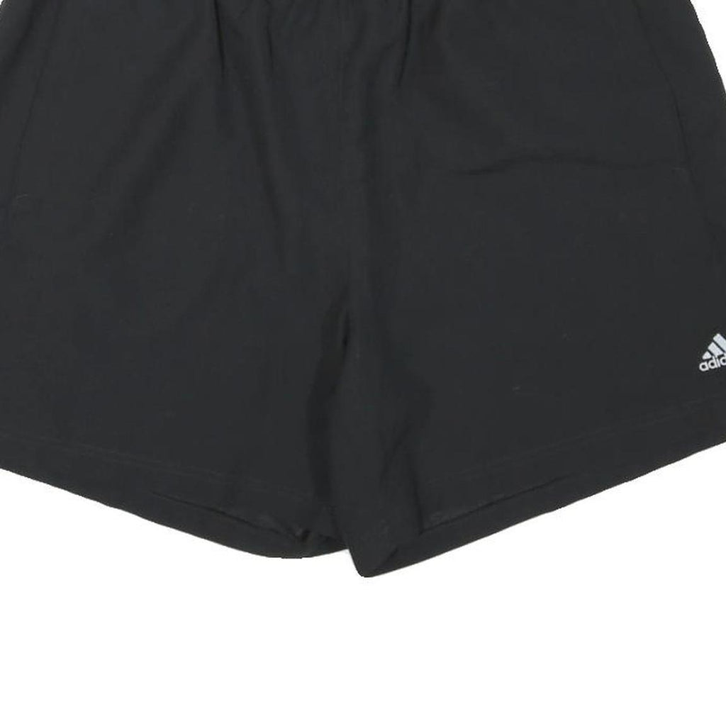 ADIDAS Mens Black Sports Shorts XL W33 Polyester Blend Casual Athletic Gym