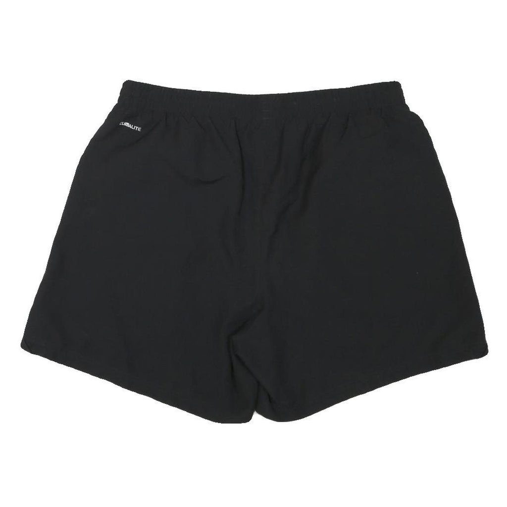 ADIDAS Mens Black Sports Shorts XL W33 Polyester Blend Casual Athletic Gym