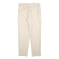 JOAH KRAUS Womens Cotton Blend Beige Regular Straight Trousers W34 L32 Stylish