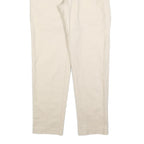 JOAH KRAUS Womens Cotton Blend Beige Regular Straight Trousers W34 L32 Stylish